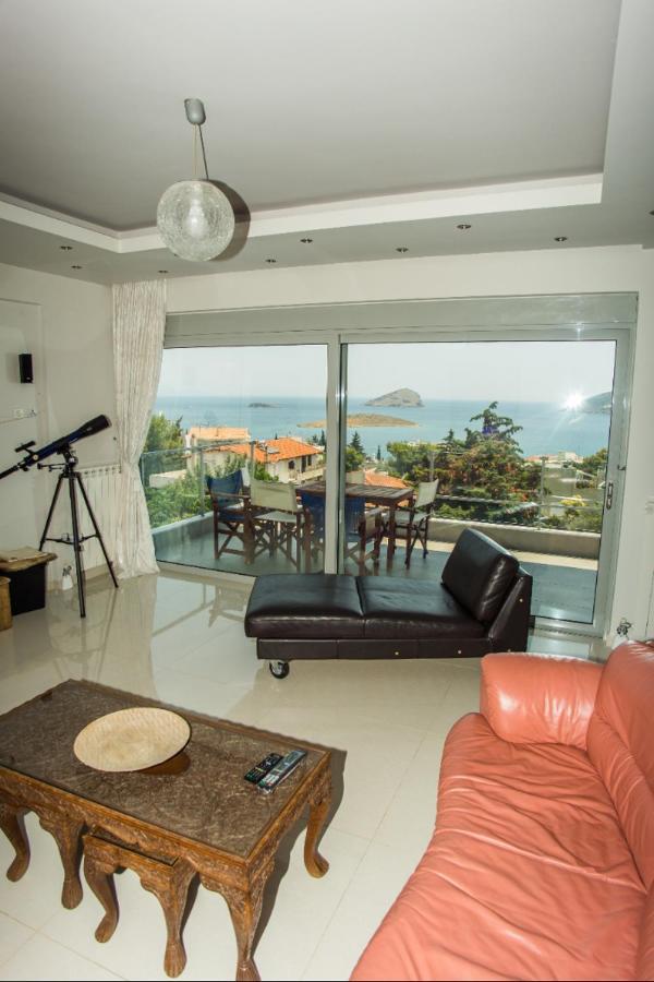 Seaview Pool Villa Near Beach And Athens Airport Porto Rafti Luaran gambar