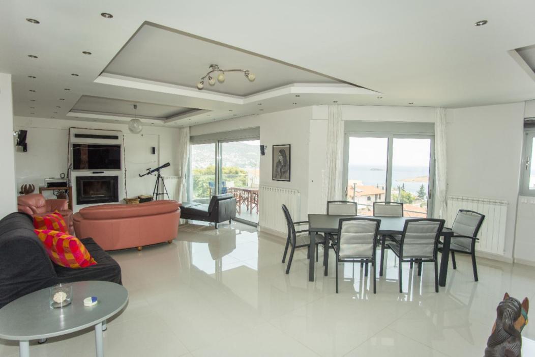 Seaview Pool Villa Near Beach And Athens Airport Porto Rafti Luaran gambar
