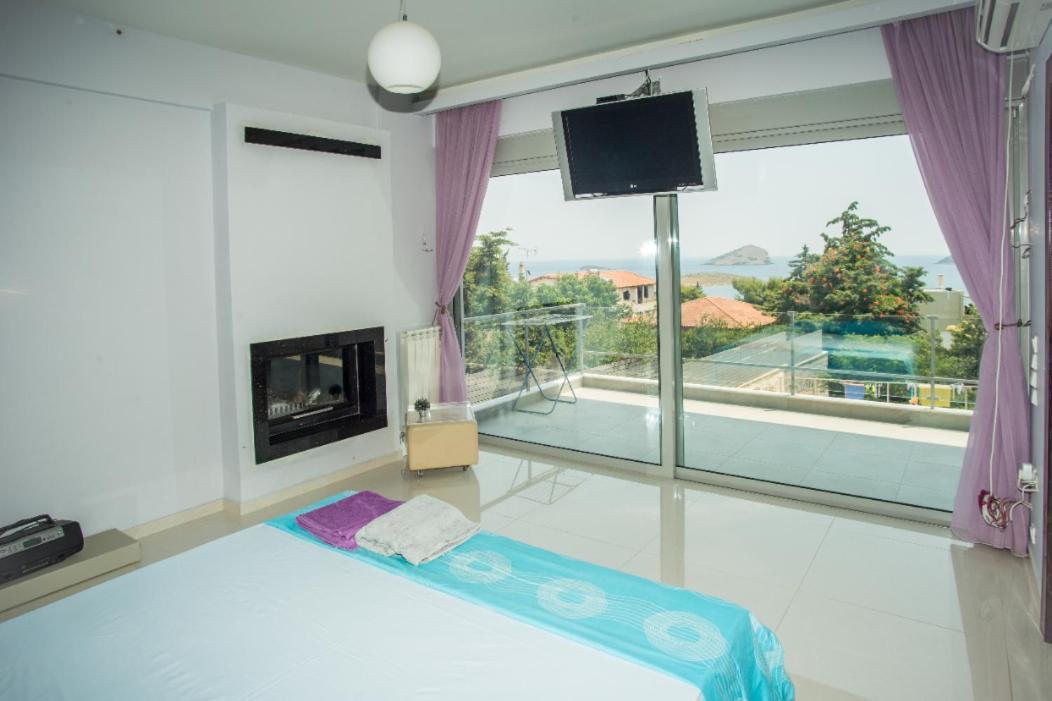 Seaview Pool Villa Near Beach And Athens Airport Porto Rafti Luaran gambar