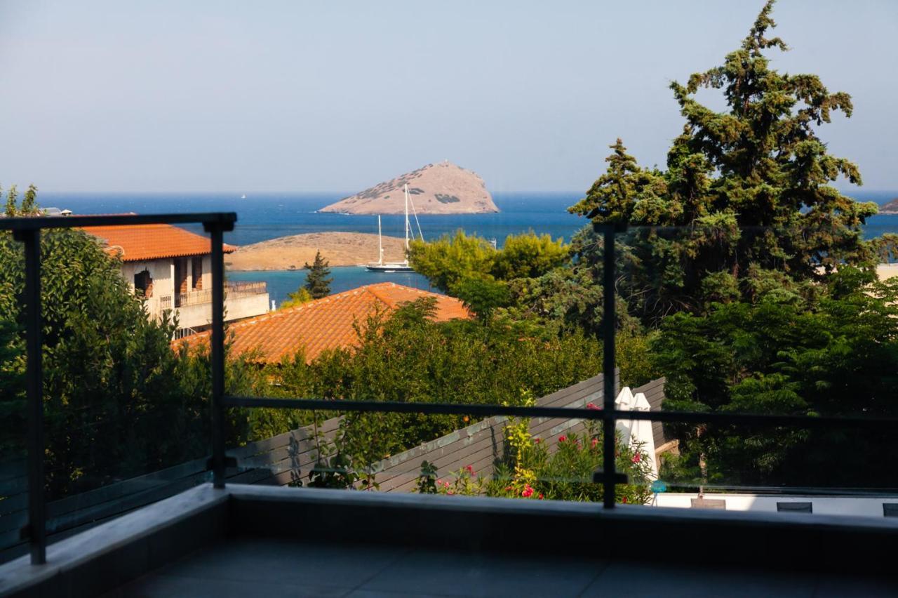 Seaview Pool Villa Near Beach And Athens Airport Porto Rafti Luaran gambar